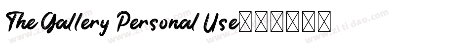 The Gallery Personal Use字体转换